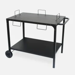 Carrinho de apoio para grelhador modular em aço