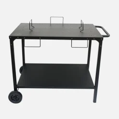 Carrinho de apoio para grelhador modular em aço