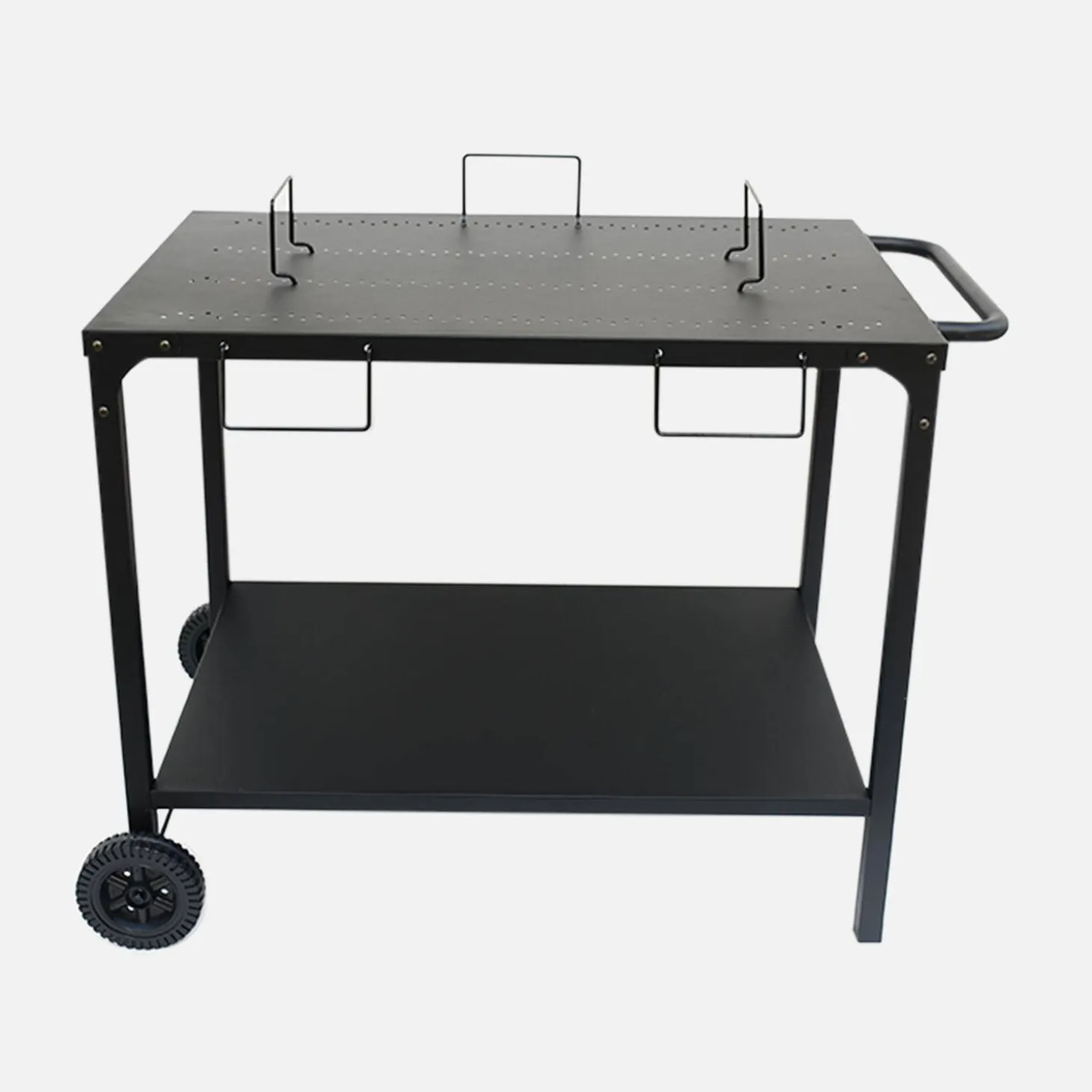 Carrinho de apoio para grelhador modular em aço