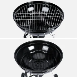 Churrasqueira a carvão com grelha e função de fumeiro, Ø57cm