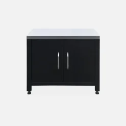 Churrasqueira a gás de 4 queimadores + cozinha externa em aço, 80cm
