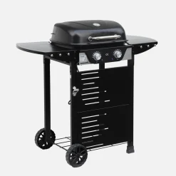 Churrasqueira elétrica 2 queimadores, aço esmaltado de 2300W
