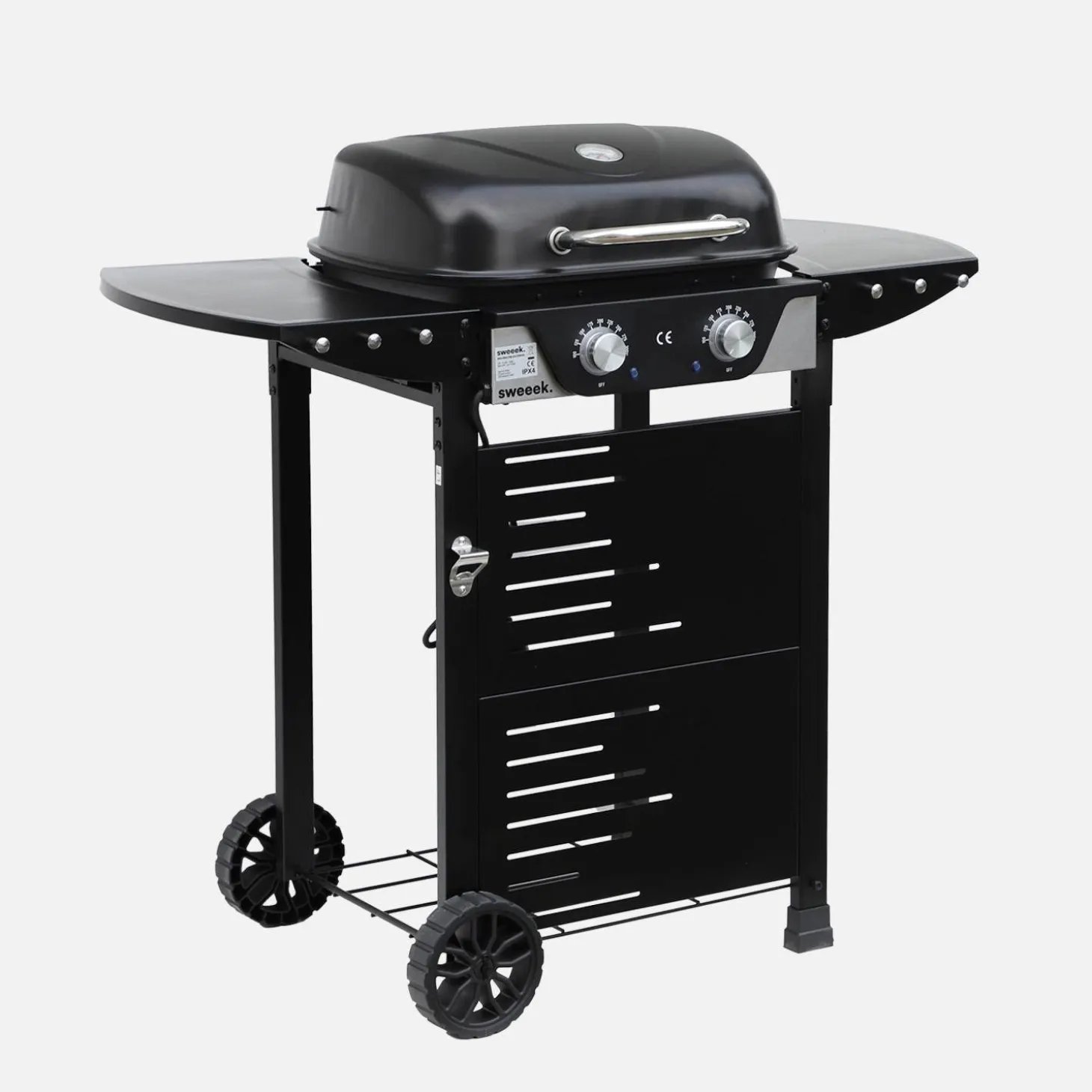 Churrasqueira elétrica 2 queimadores, aço esmaltado de 2300W