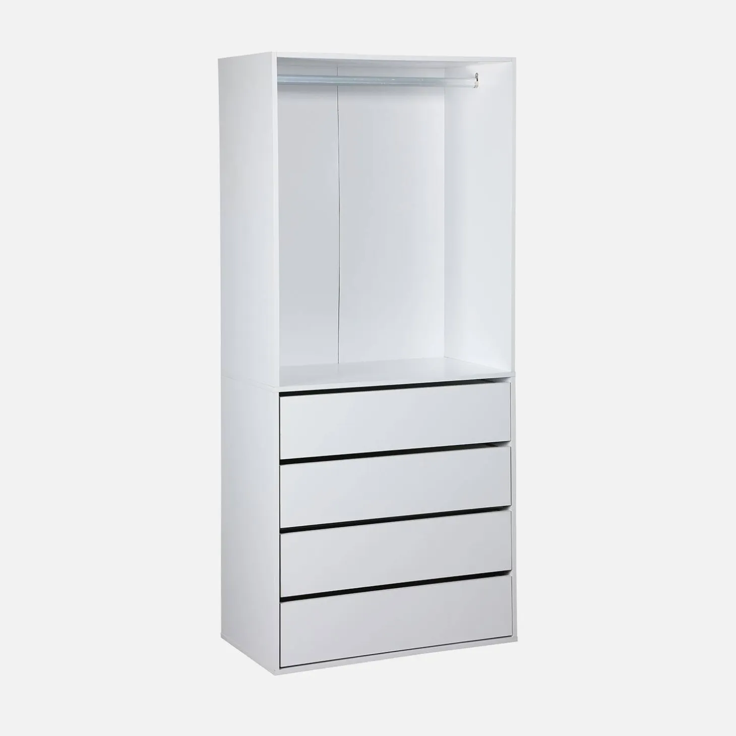 Closet modular com 4 módulos
