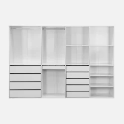 Closet modular com 4 módulos