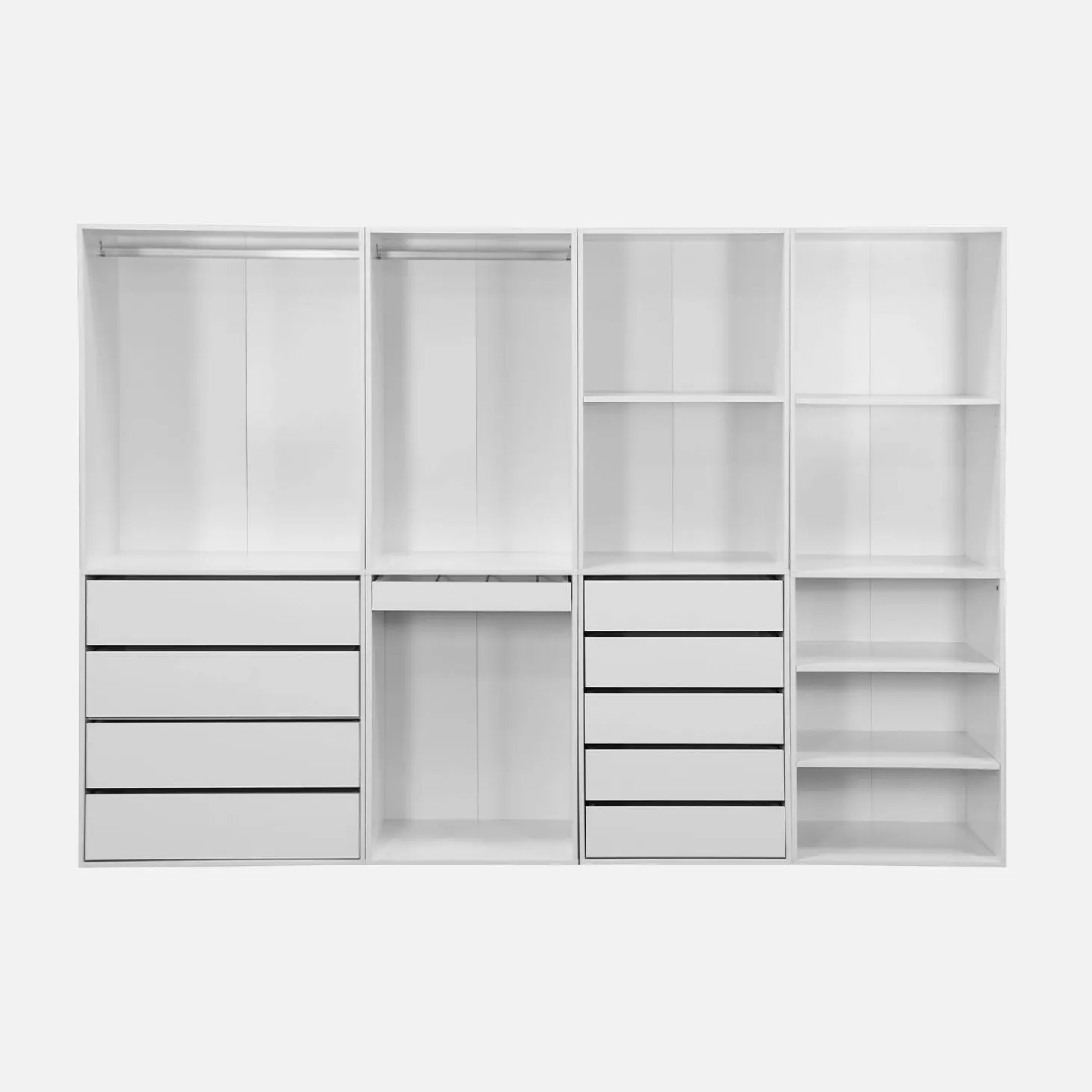 Closet modular com 4 módulos