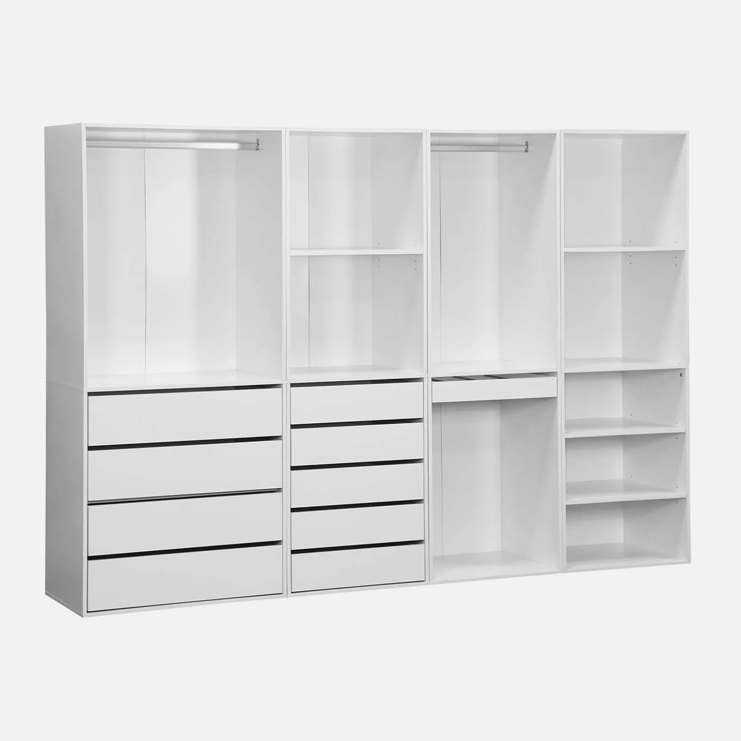 Closet modular com 4 módulos