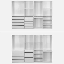 Closet modular com 4 módulos
