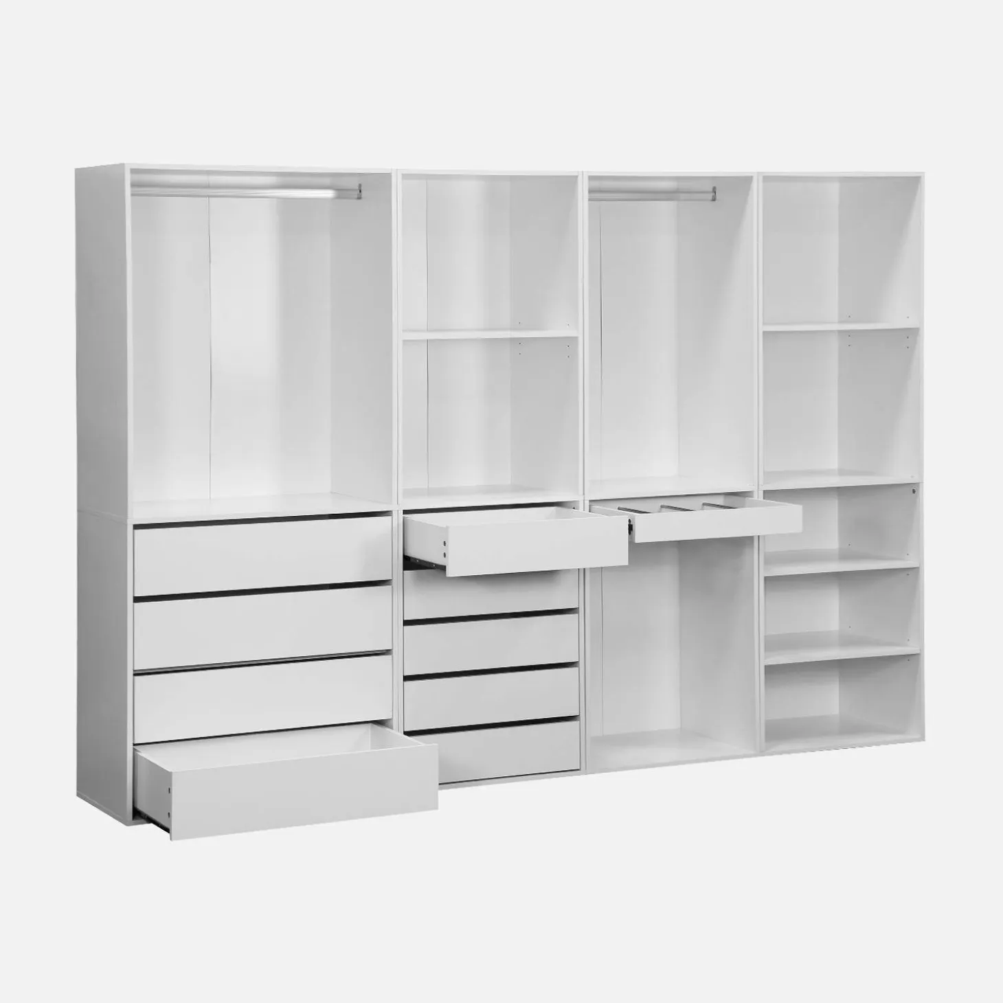 Closet modular com 4 módulos