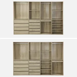 Closet modular com 4 módulos