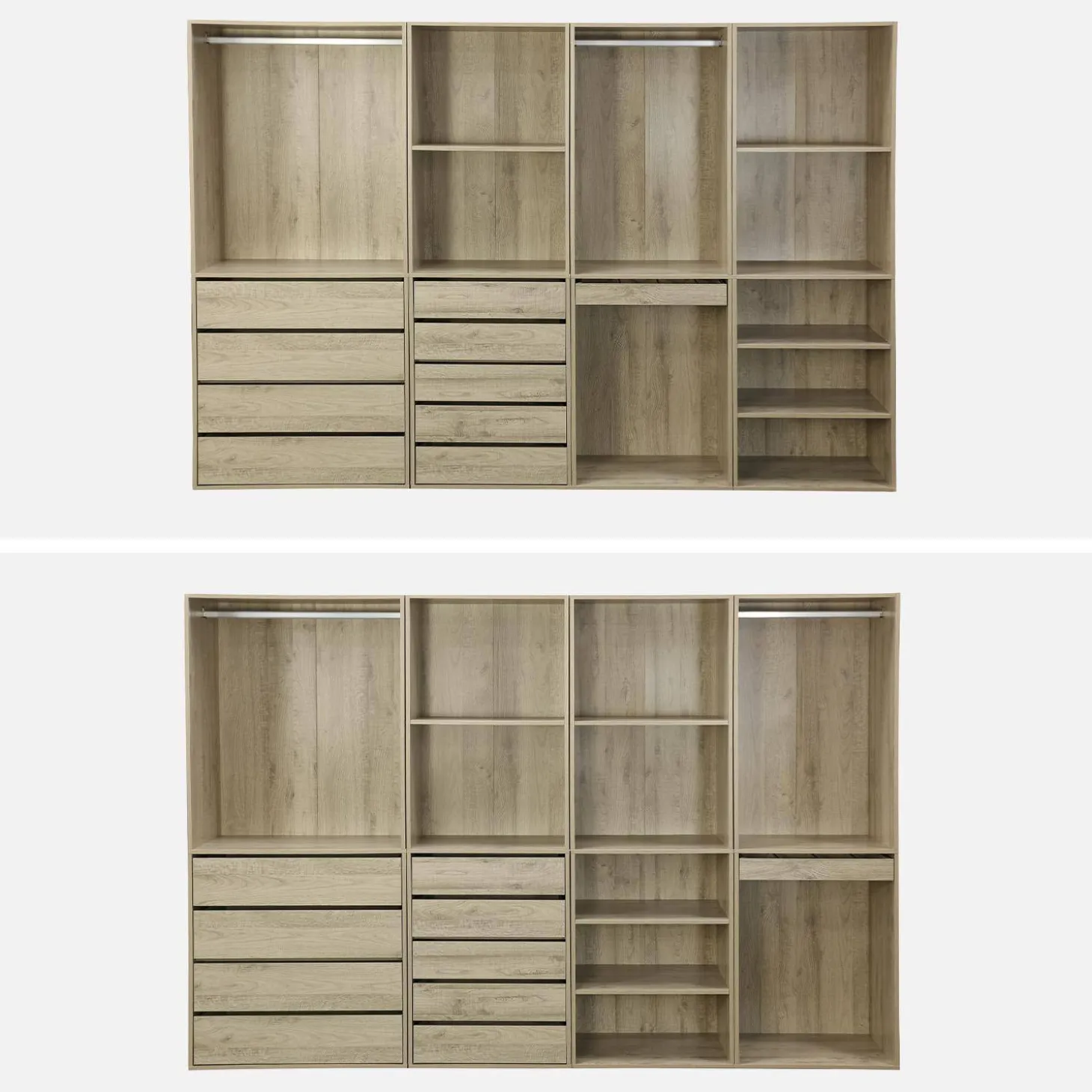 Closet modular com 4 módulos