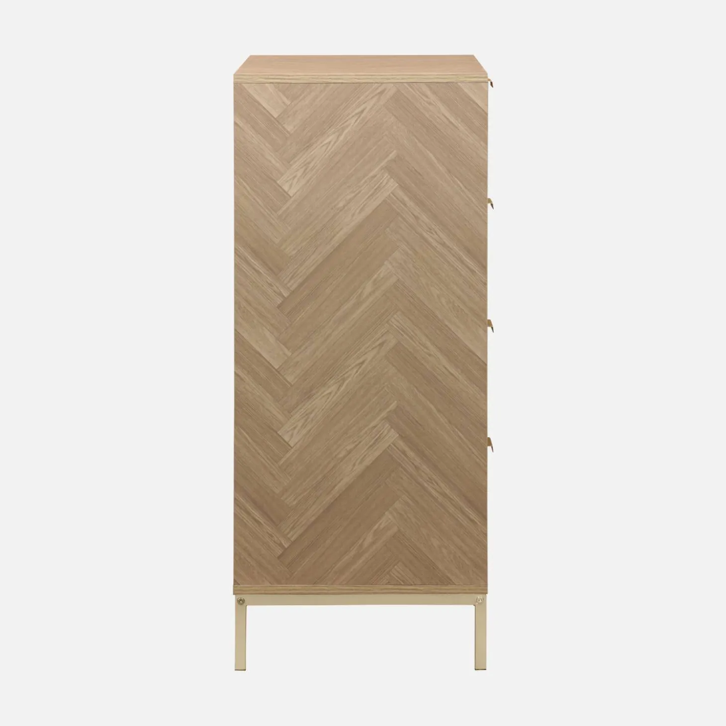 Cómoda chevron de 4 gavetas