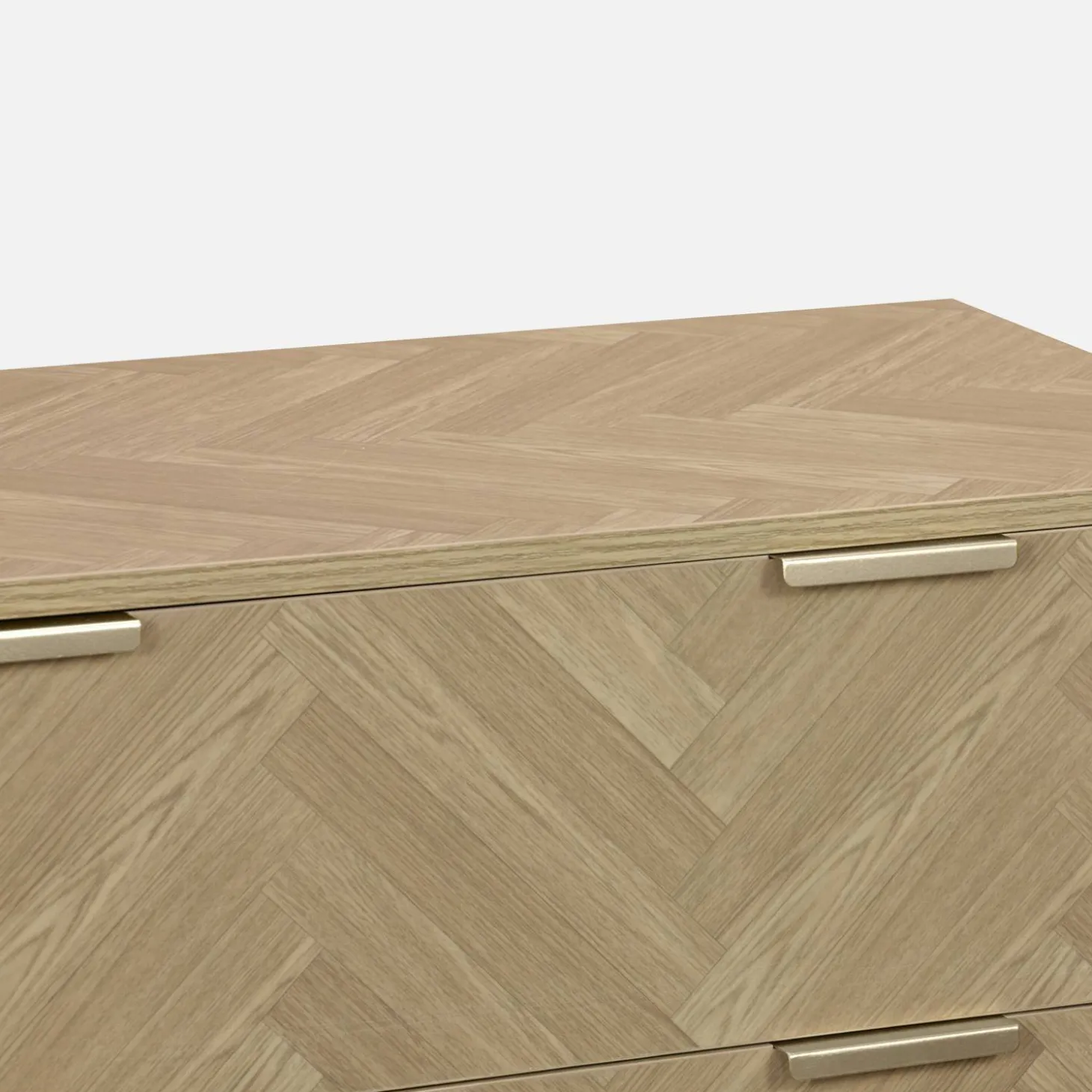 Cómoda chevron de 4 gavetas