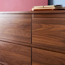 Cômoda decoração madeira de 6 gavetas