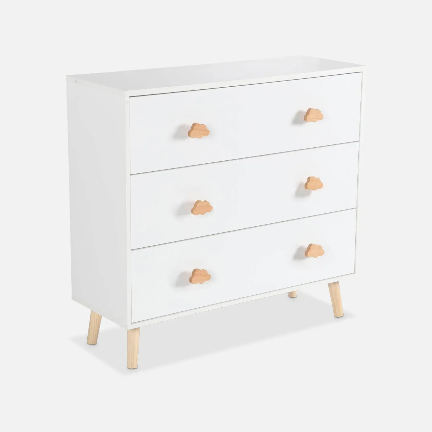 Cómoda de criança, 3 gavetas