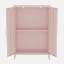 Cômoda/guarda-roupa de metal 2 portas, set de 2