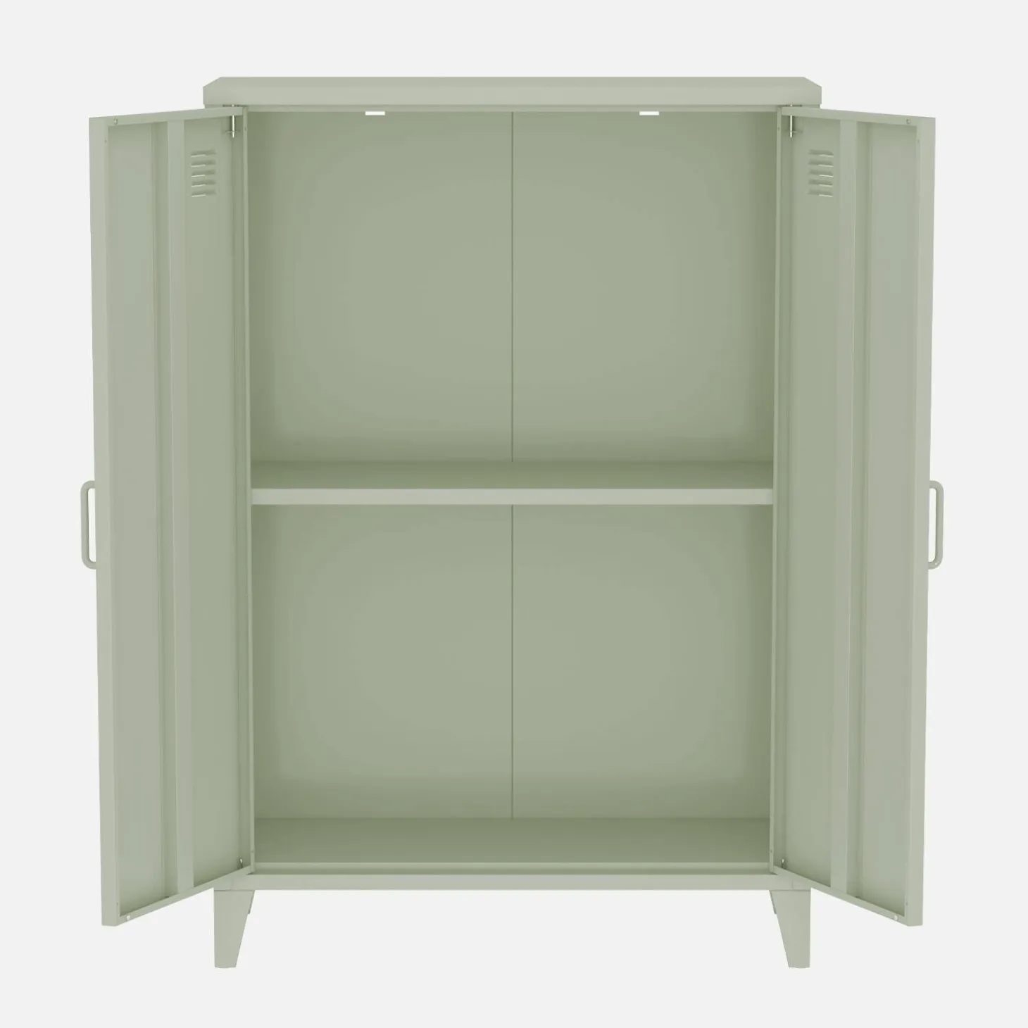 Cômoda/guarda-roupa de metal 2 portas, set de 2