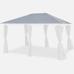 Cobertura de pérgola 3x3m