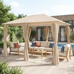 Cobertura de pérgola 3x3m