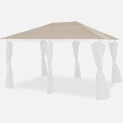 Cobertura de pérgola 3x3m