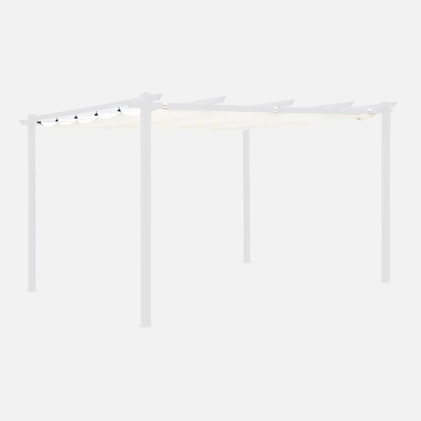 Cobertura de substituição para a pérgola Isla 3x4m
