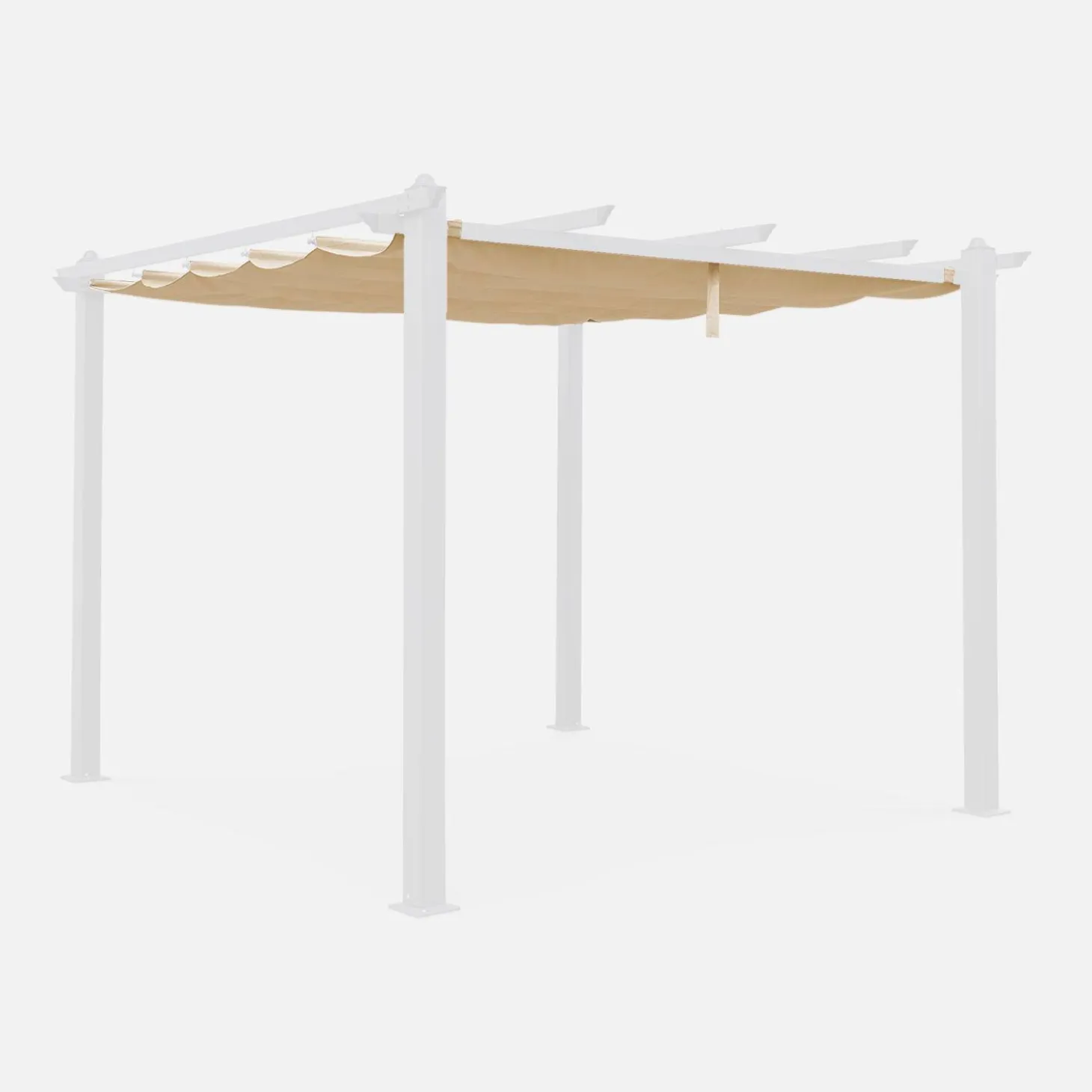Cobertura de substituição para pérgola 3x3m