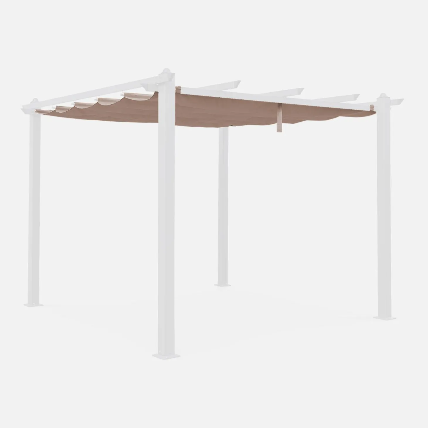 Cobertura de substituição para pérgola 3x3m
