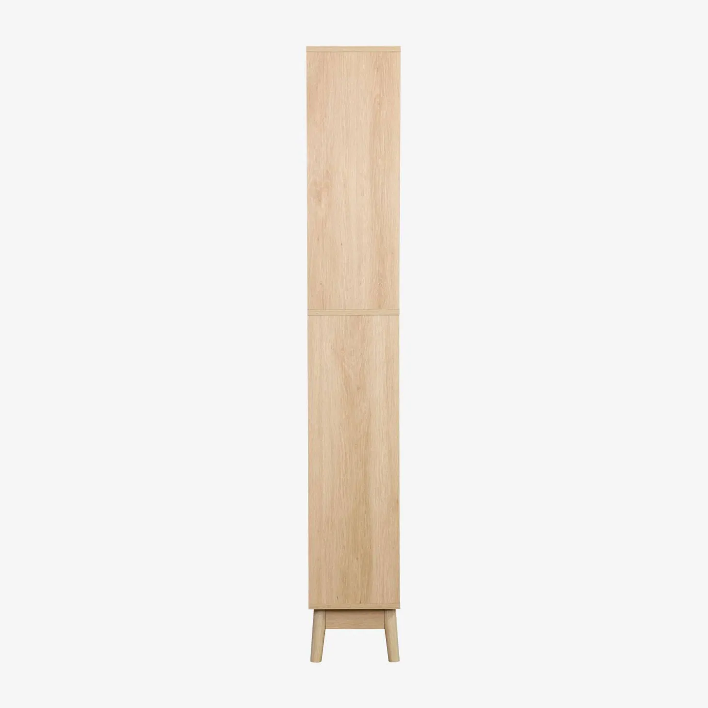 Coluna de armazenamento decoração madeira, 3 prateleiras 2 gavetas