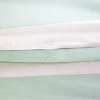 Conjunto de cama de algodão com estampas de listras para 2 lugares, branco e verde