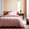 Conjunto de cama gaze de algodão, rosa
