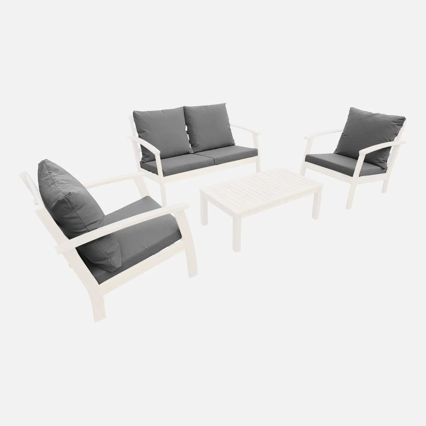 Conjunto de capas de almofadas para mobiliário de jardim