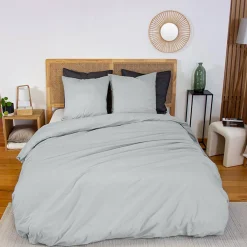 Conjunto de capas de edredão de algodão 2 lugares estanho