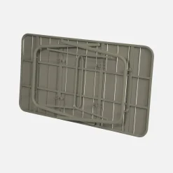 Conjunto de jardim com mesa bistrô dobrável em aço com 6 cadeiras, 140cm