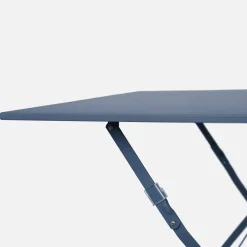 Conjunto de jardim com mesa bistrô dobrável em aço com 2 cadeiras, 70cm