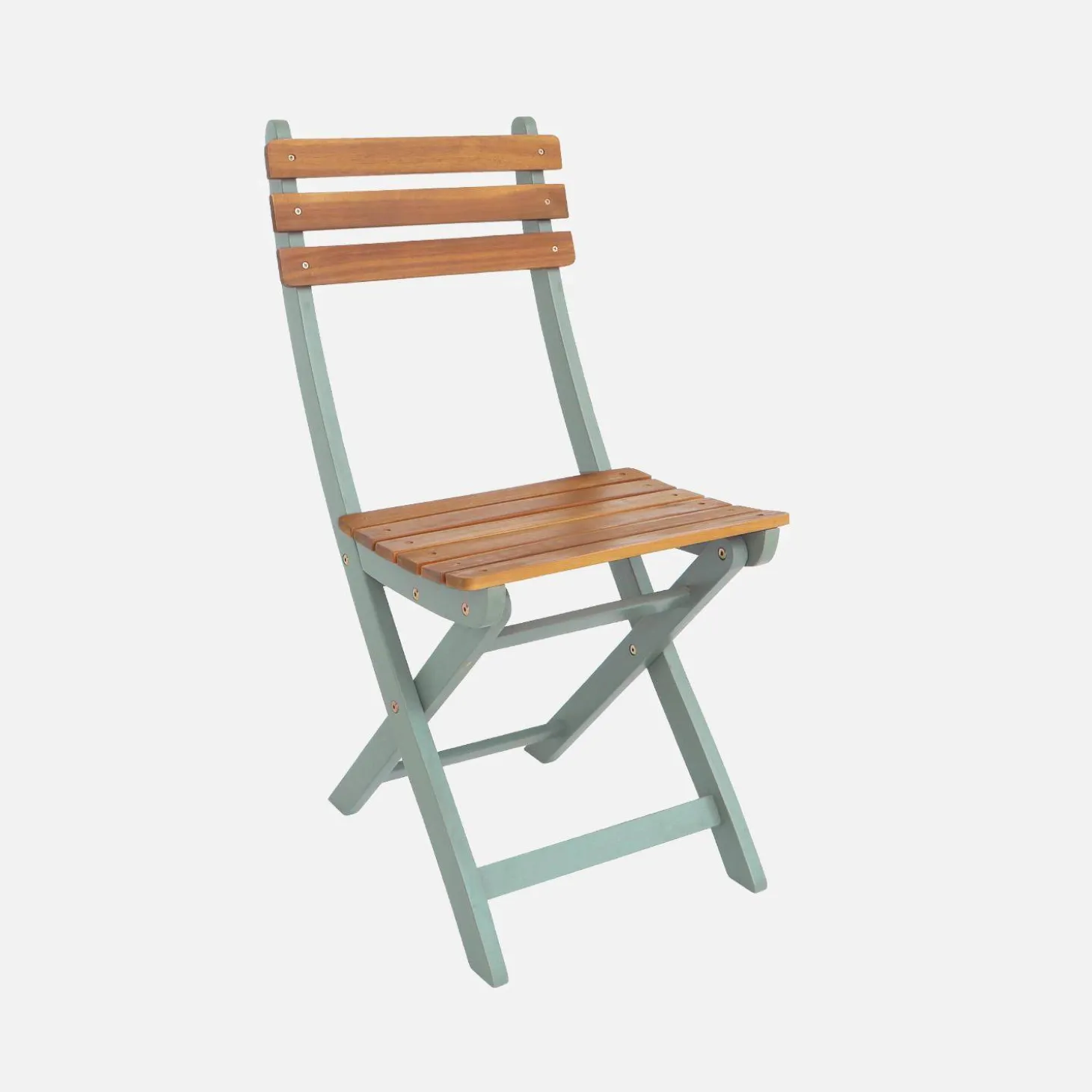 Conjunto de jardim com mesa de acácia com cantos arredondados com 8 cadeiras