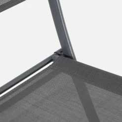 Conjunto de jardim com mesa dobrável de aço com 4 cadeiras