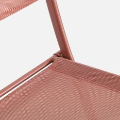 Conjunto de jardim com mesa dobrável de aço com 4 cadeiras