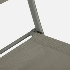 Conjunto de jardim com mesa dobrável de aço com 4 cadeiras