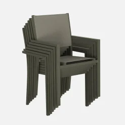 Conjunto de jardim com mesa em alumínio com 6 cadeiras