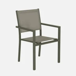 Conjunto de jardim com mesa em alumínio com 6 cadeiras