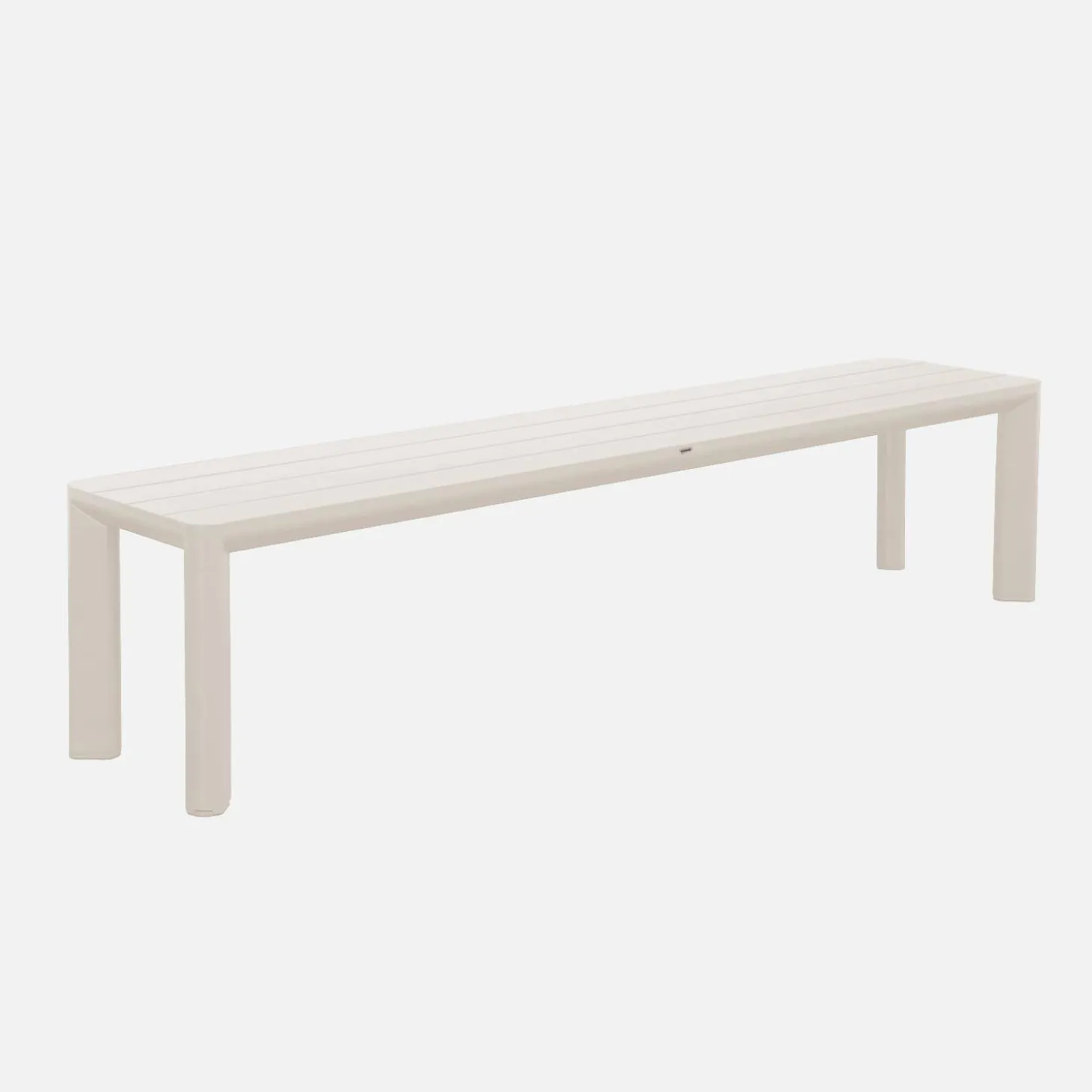 Conjunto de jardim com mesa em alumínio com 2 bancos, 8 lugares