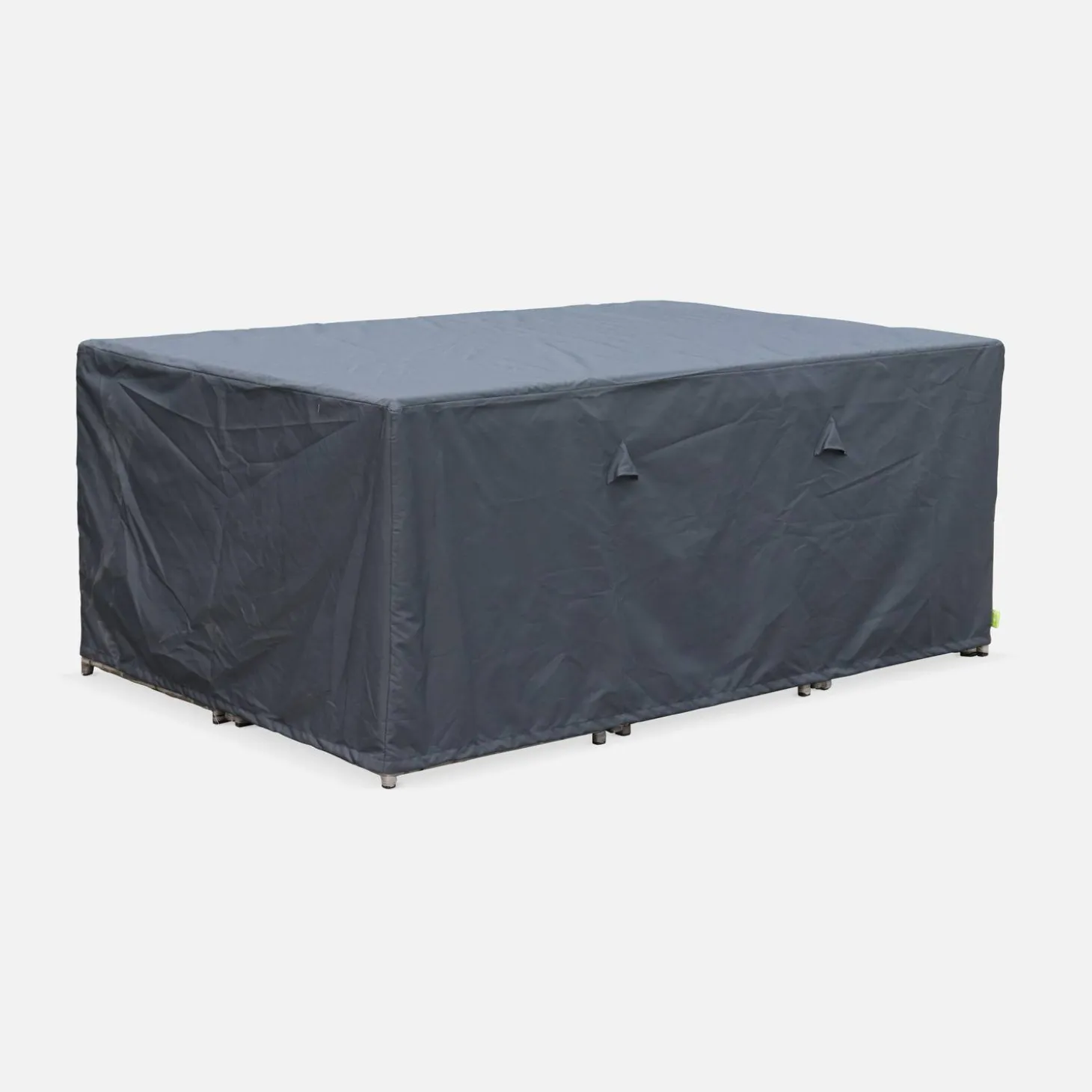 Conjunto de jardim com mesa em resina com 10 cadeiras e capa de proteção