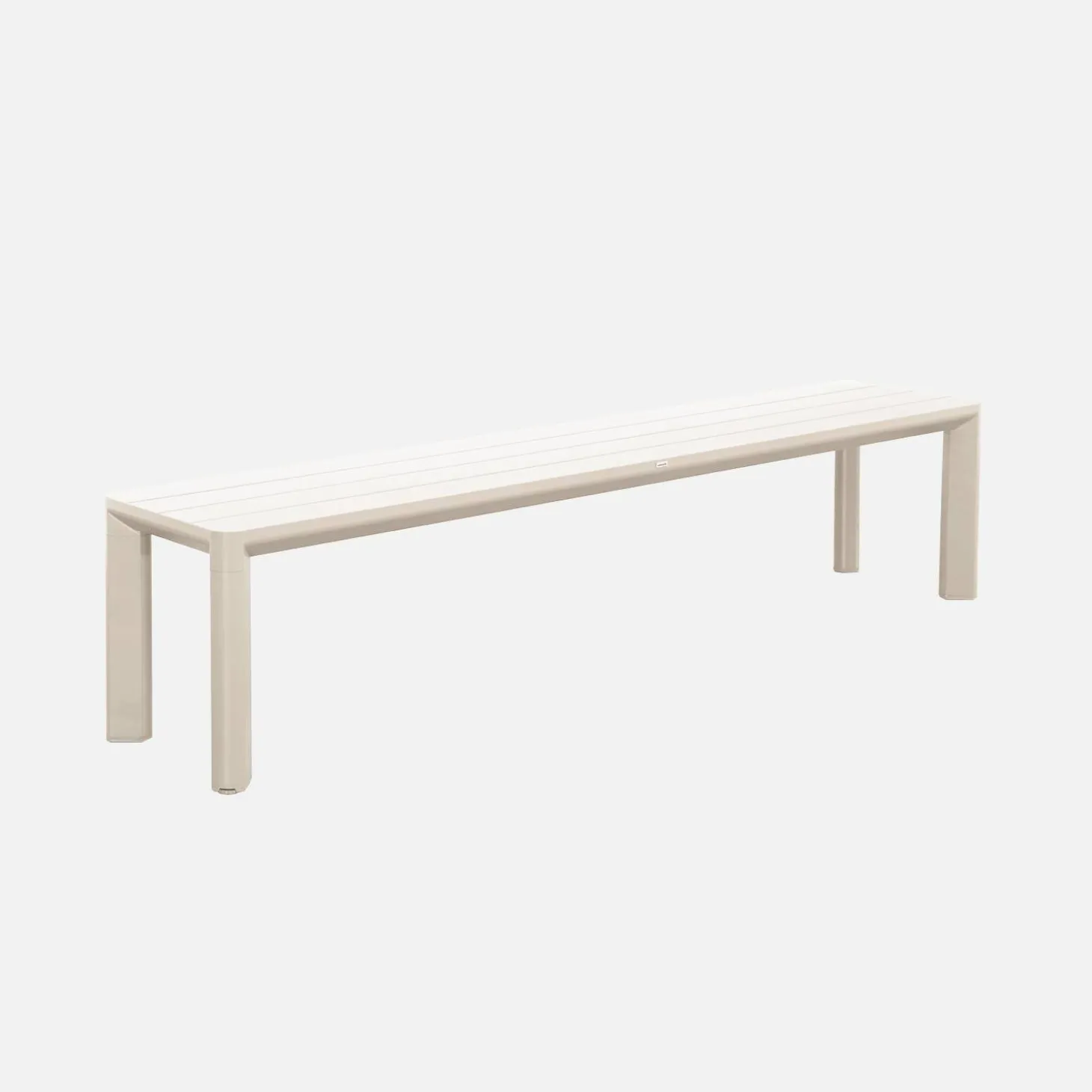 Conjunto de jardim com mesa em alumínio com 1 banco e 4 cadeiras