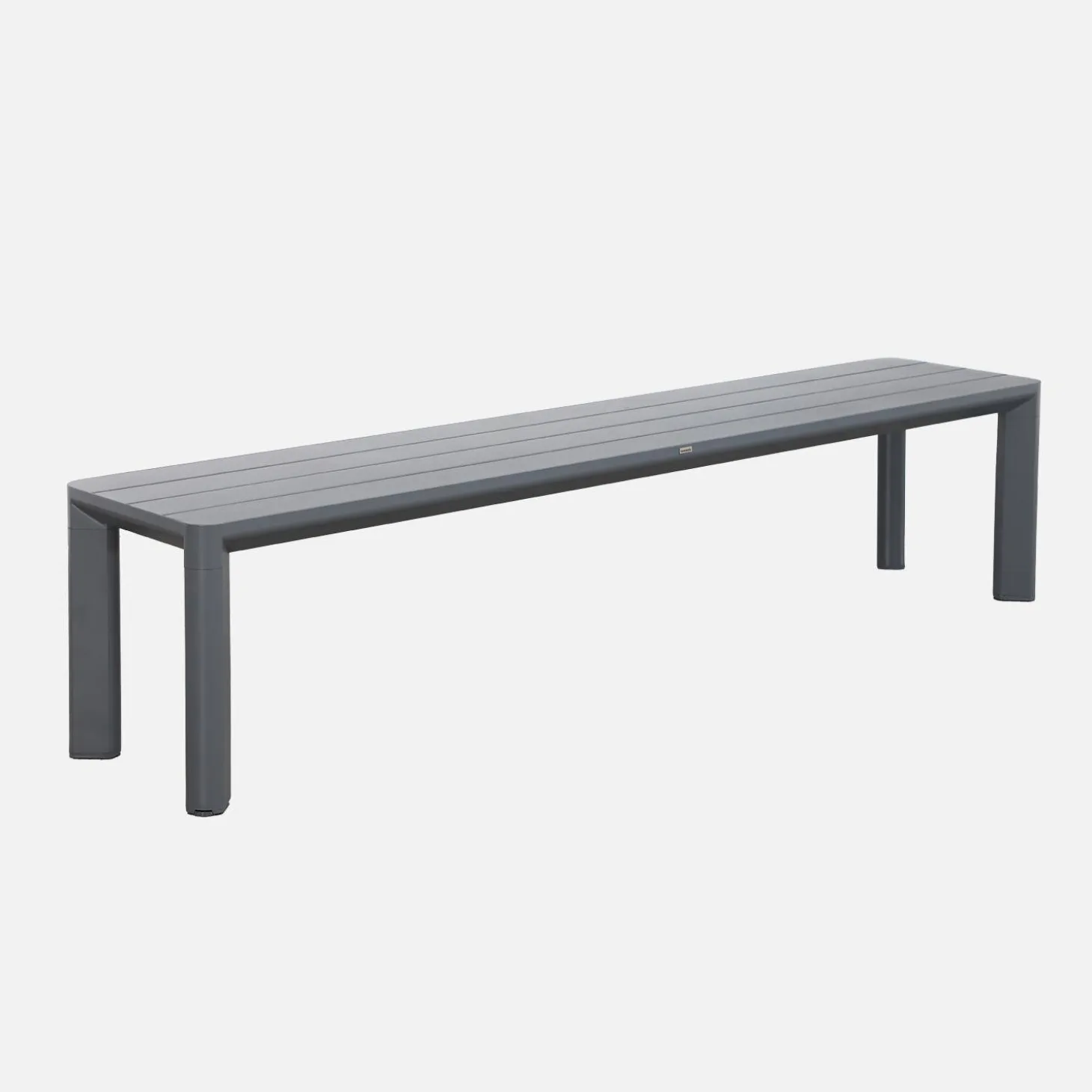 Conjunto de jardim com mesa em alumínio com 2 bancos, 8 lugares