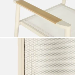 Conjunto de jardim com mesa em alumínio com 8 cadeiras