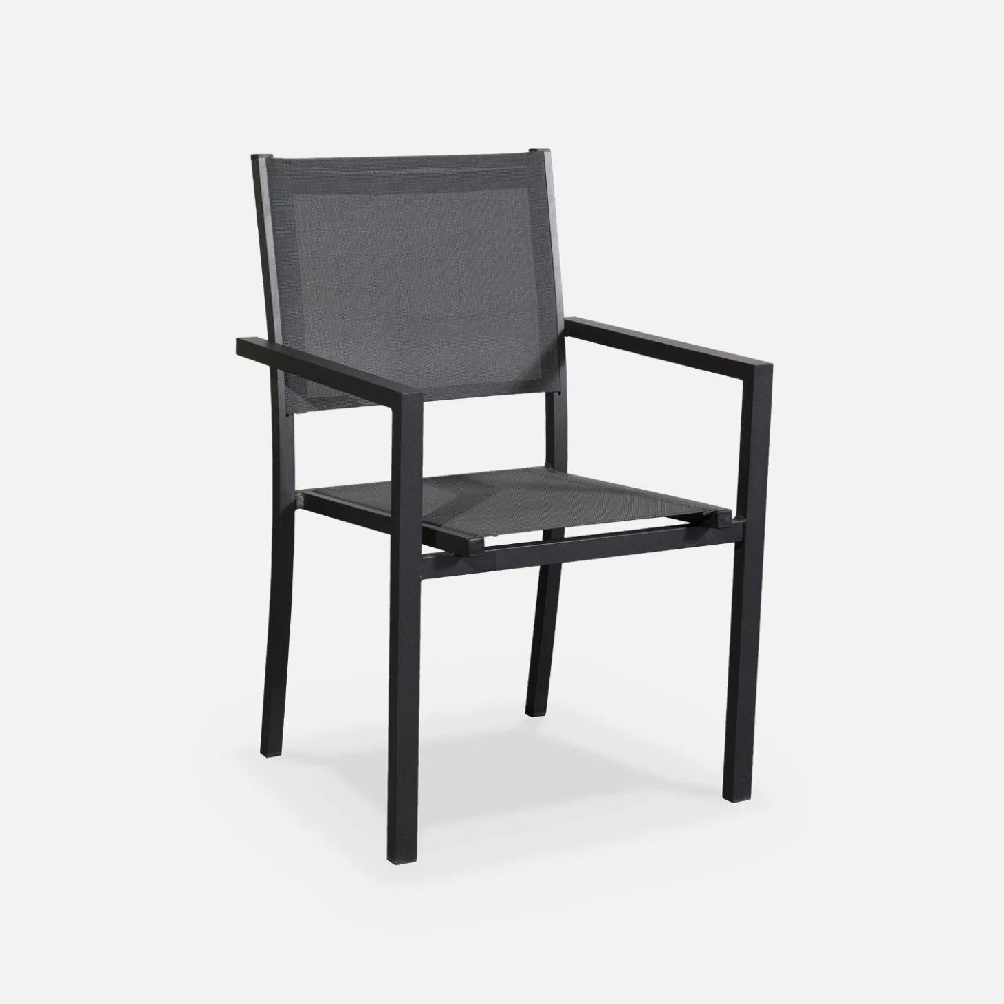 Conjunto de jardim com mesa em alumínio com 6 cadeiras