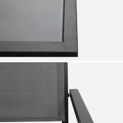 Conjunto de jardim com mesa em alumínio com 6 cadeiras