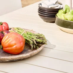 Conjunto de jardim com mesa extensível de alumínio com 8 cadeiras e 2 poltronas