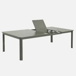 Conjunto de jardim com mesa extensível em alumínio com 12 cadeiras