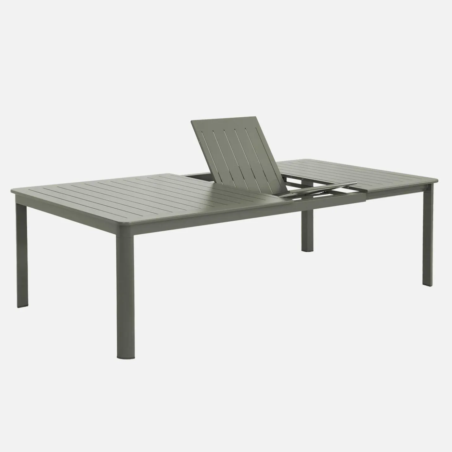 Conjunto de jardim com mesa extensível em alumínio com 12 cadeiras